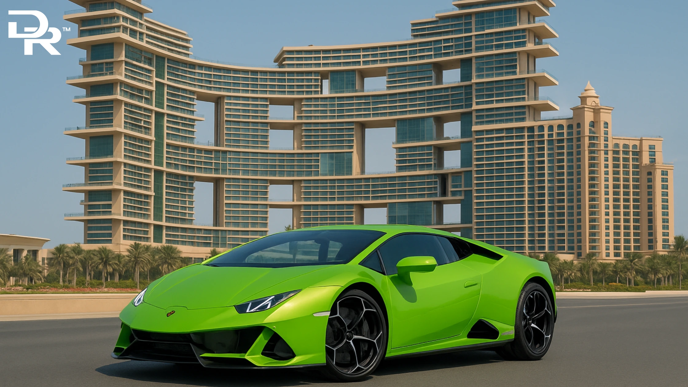 Rent a Lamborghini Huracán EVO Coupe near Atlantis The Royal 