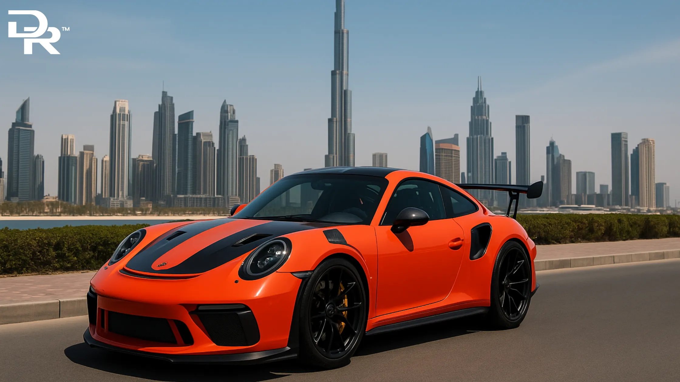 Rent Porsche GT3 RS Near Burj Khalifa 