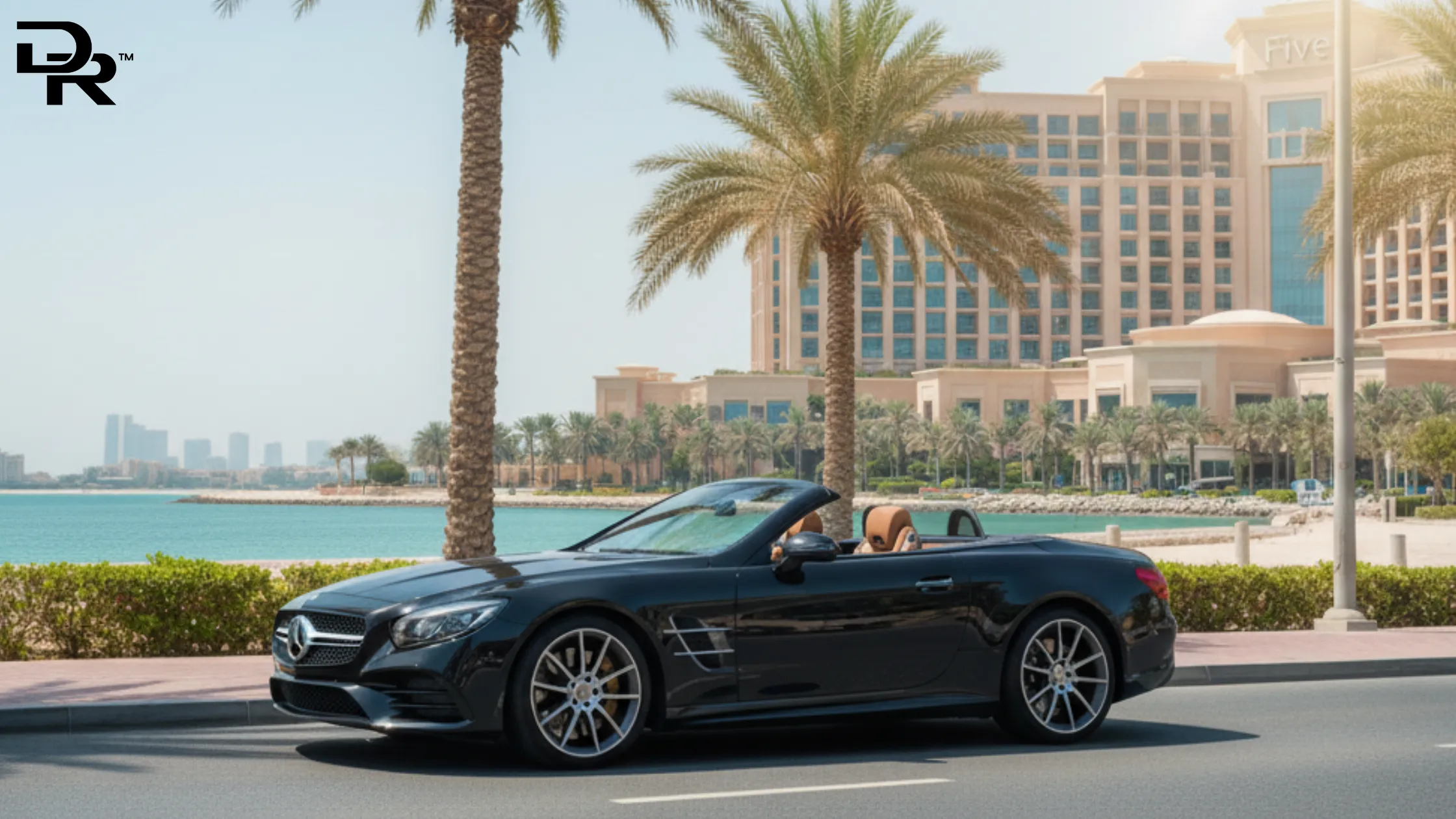 Rent MERCEDES BENZ SL 55 AMG Convertible Near Five Palm Jumeirah Hotel