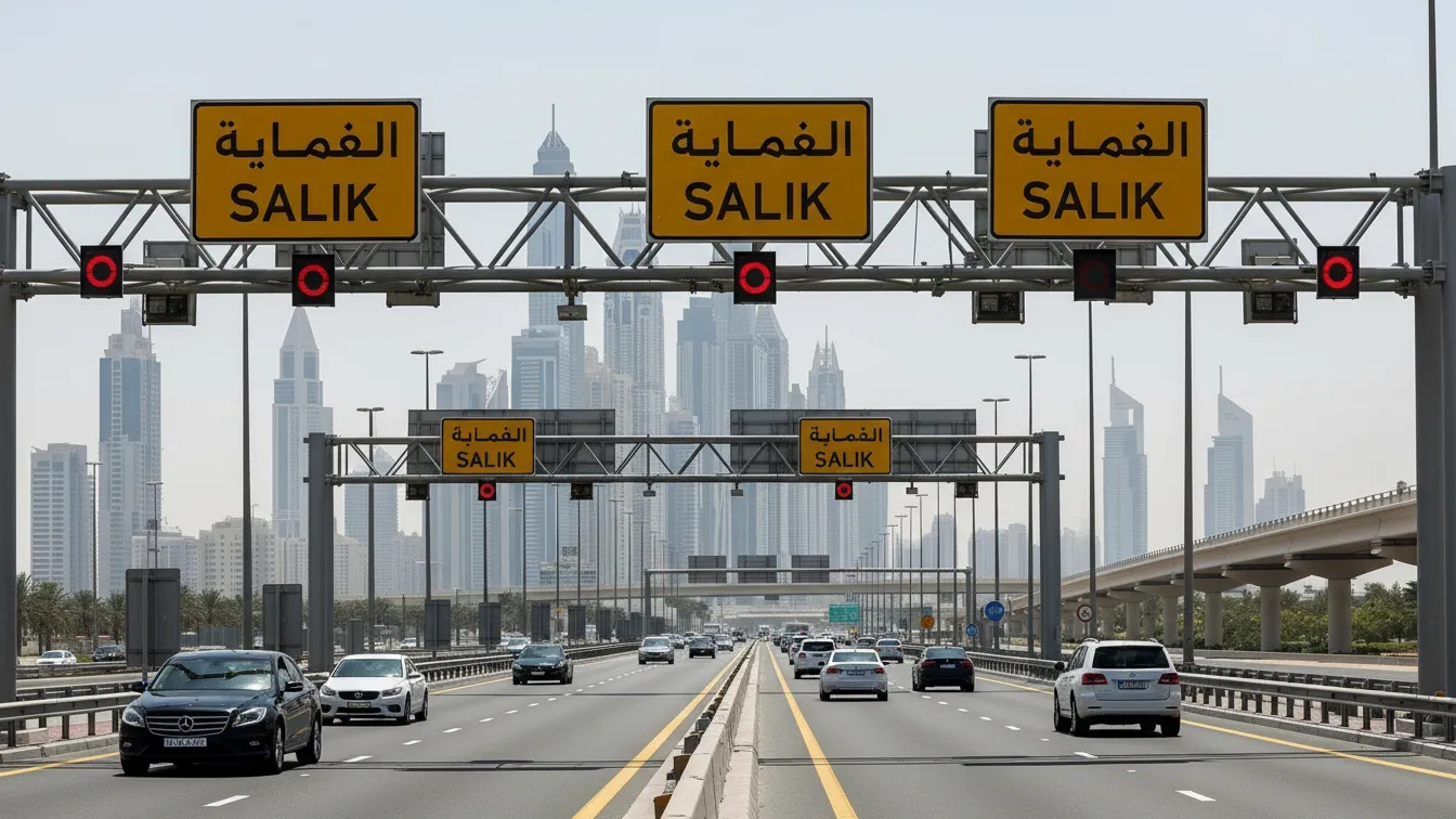 Salik gates in Dubai