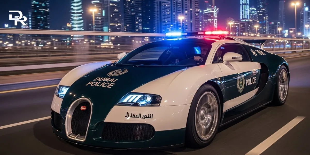 Dubai police in supercar