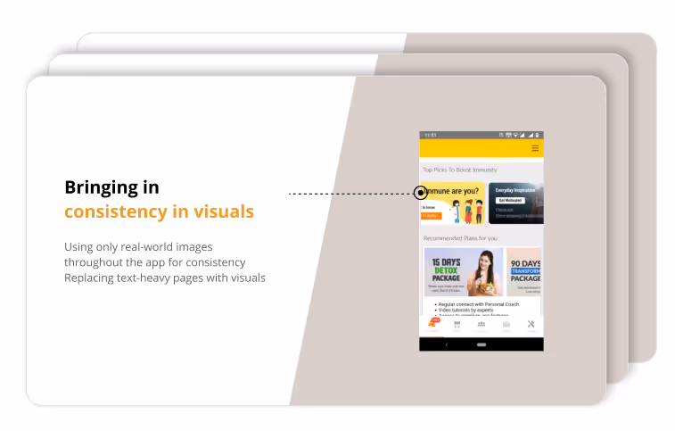 Bringing in consistency in visuals