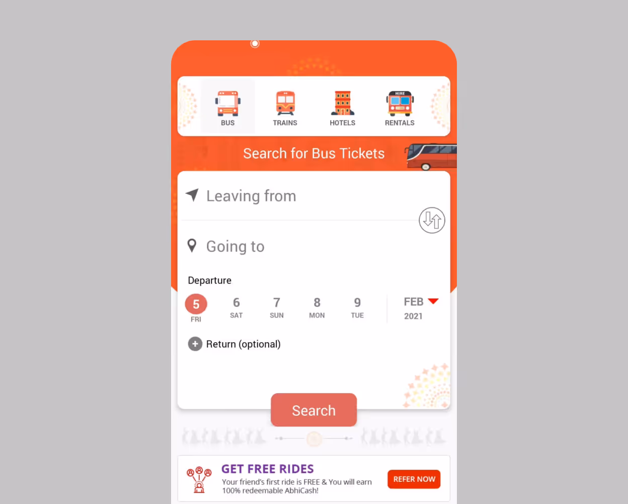 AbhiBus-Booking a bus