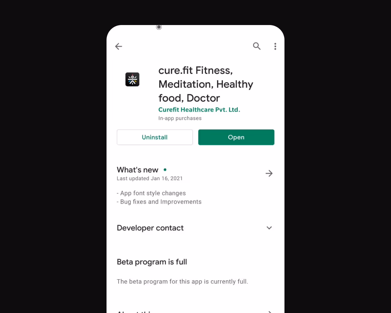 Cure.fit-Onboarding