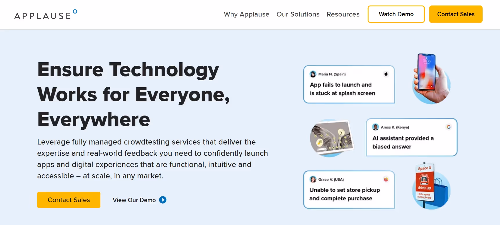 Applause: Large-Scale Crowdtesting