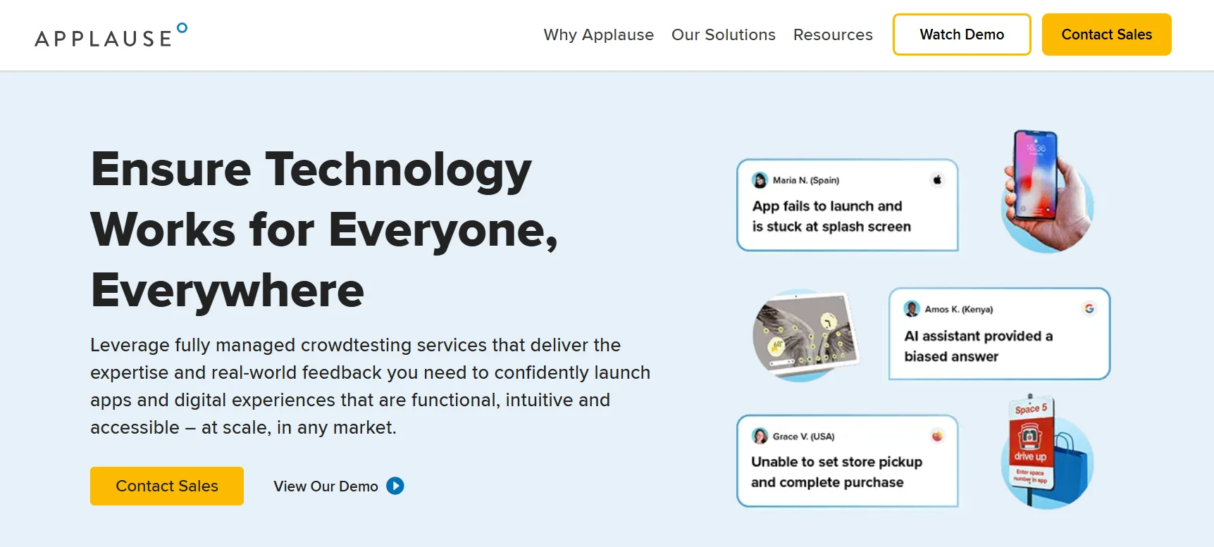 Applause: Large-Scale Crowdtesting