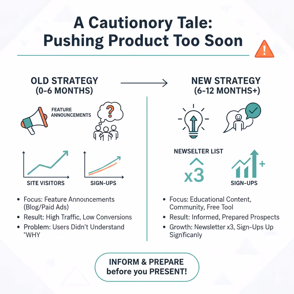 A cautionary tale: pushing product too soon