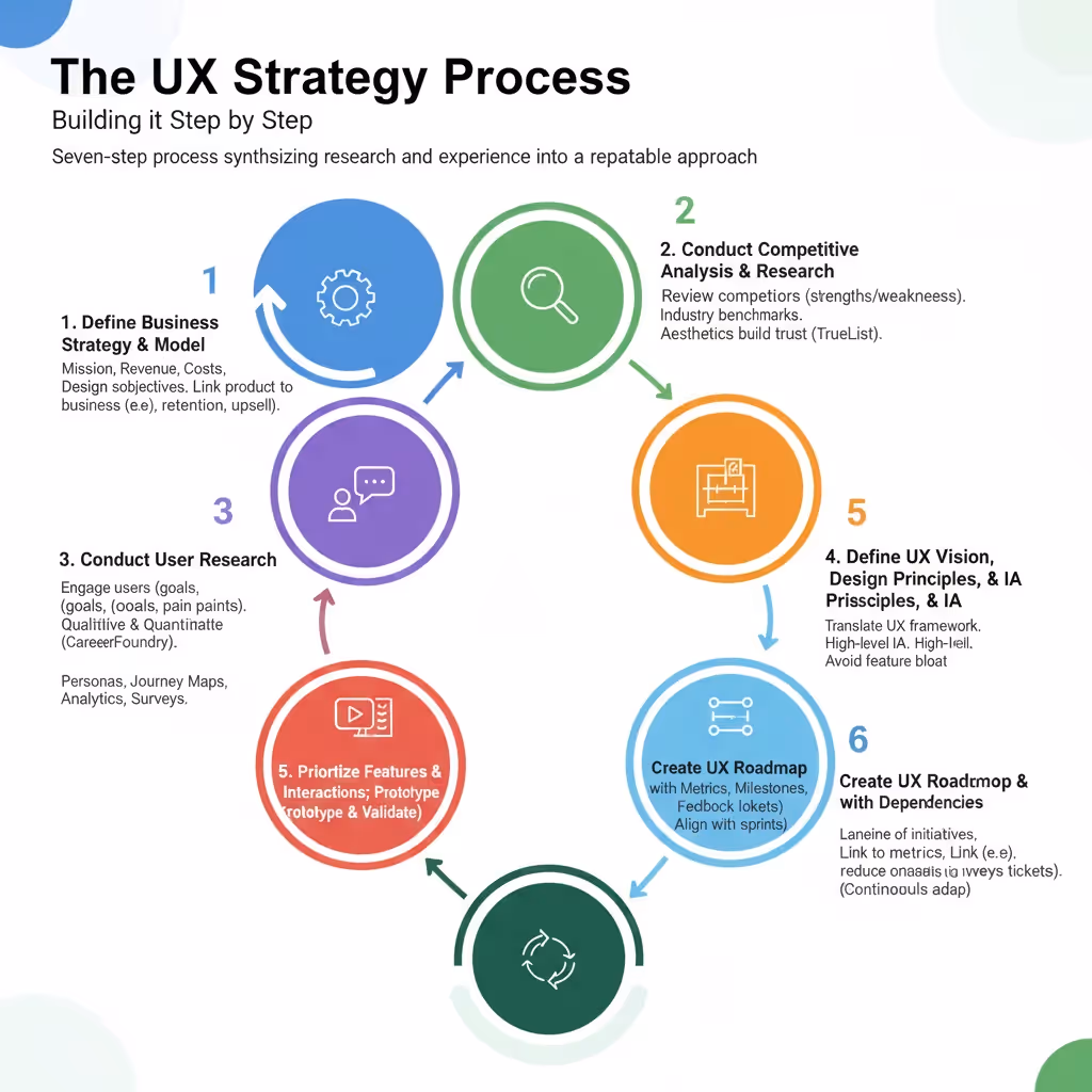 The UX strategy process: Building it step by step