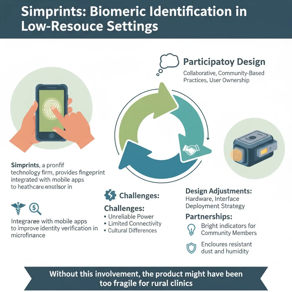 Simprints: biometric identification in low‑resource settings