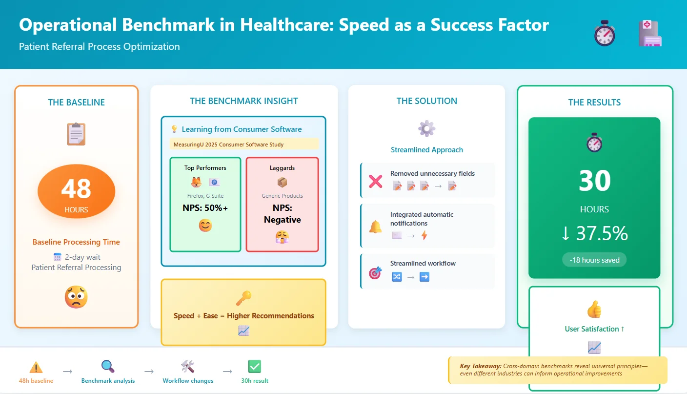 Operational benchmark in healthcare