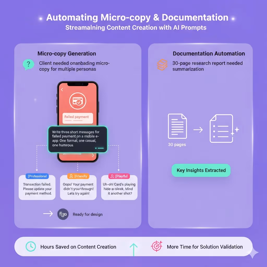 Automating micro‑copy and documentation