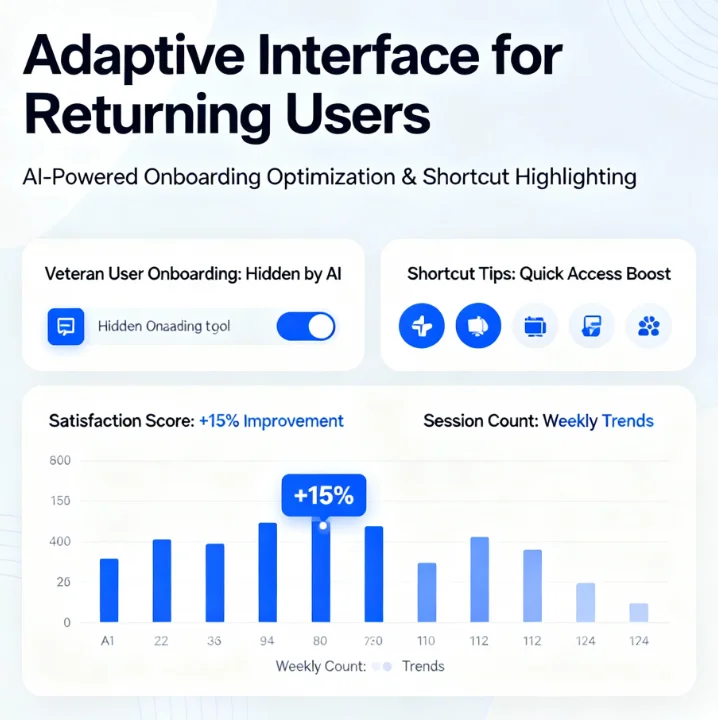 Adaptive interfaces for returning users
