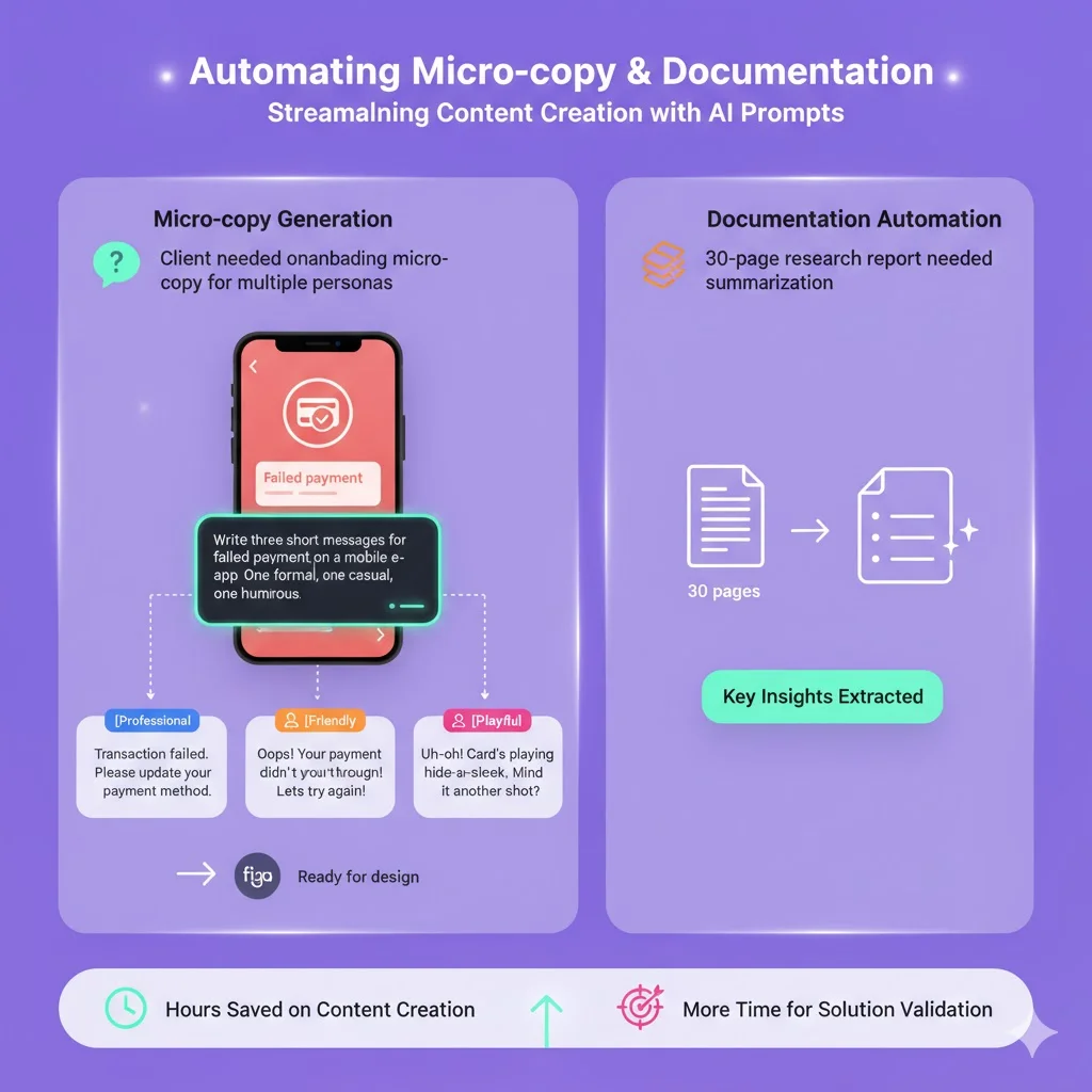 Automating micro‑copy and documentation