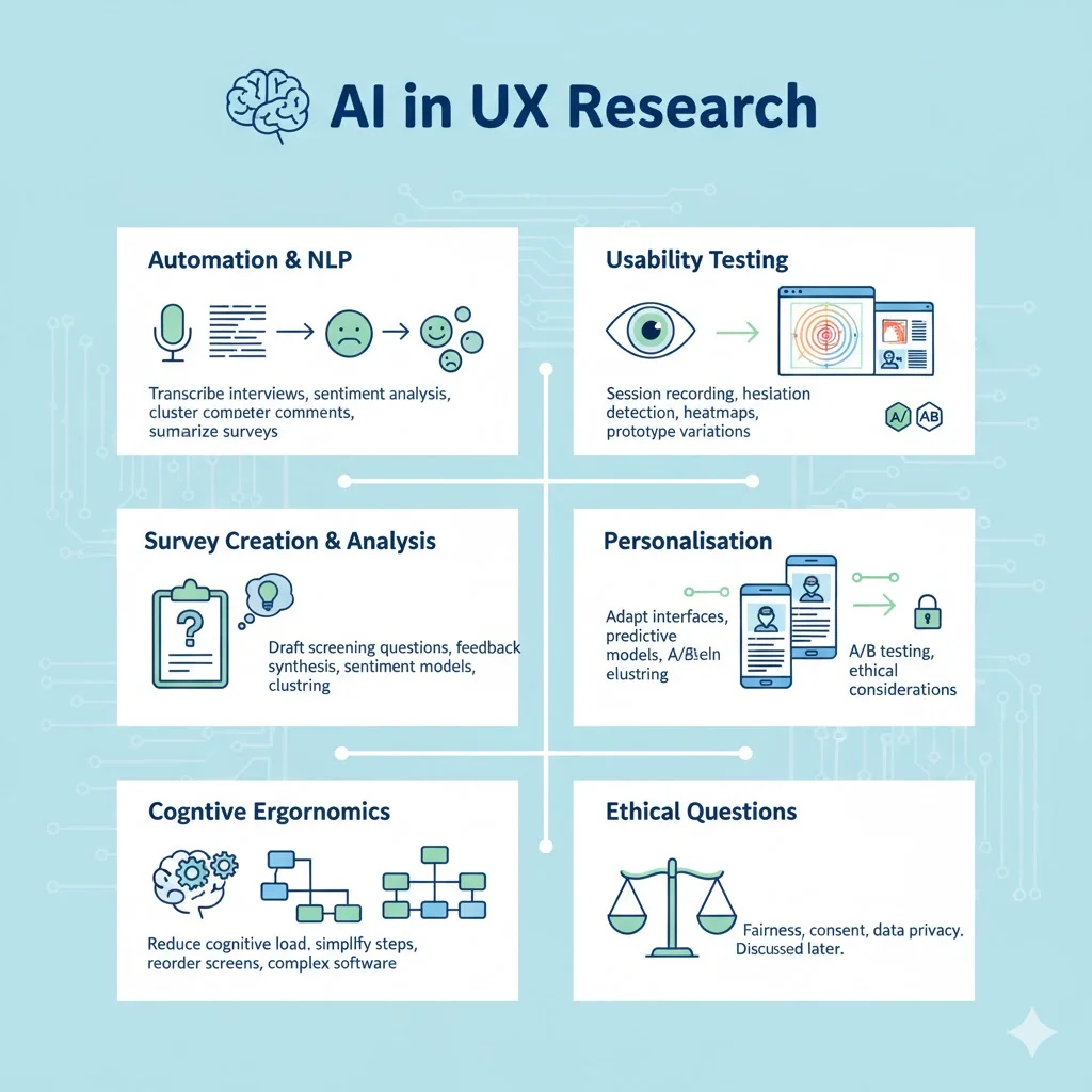 How artificial intelligence is used in UX research