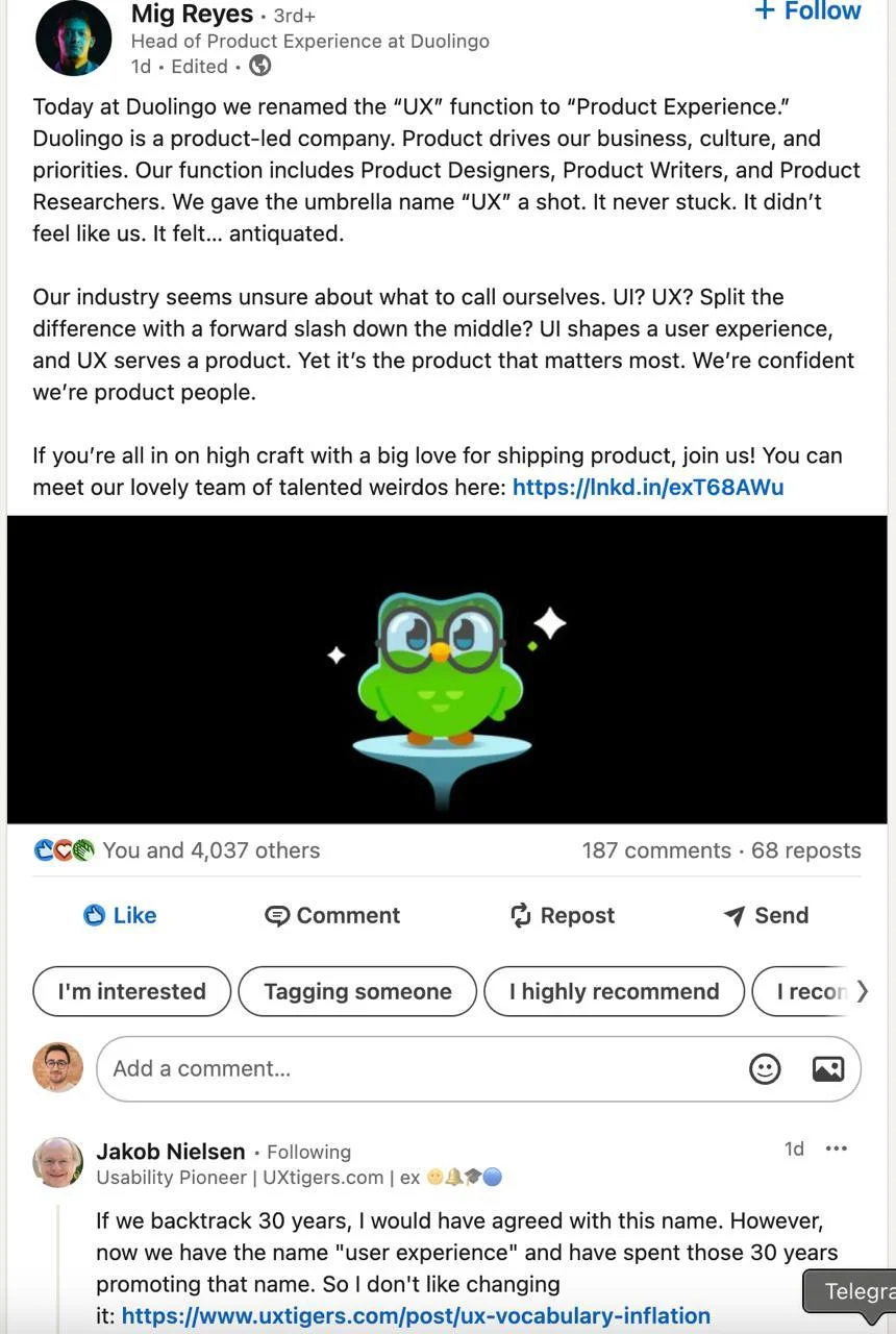 Duolingo’s rename to product experience