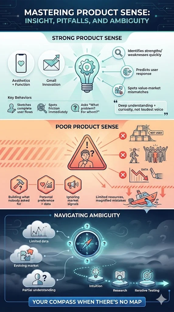 How product sense appears in practice