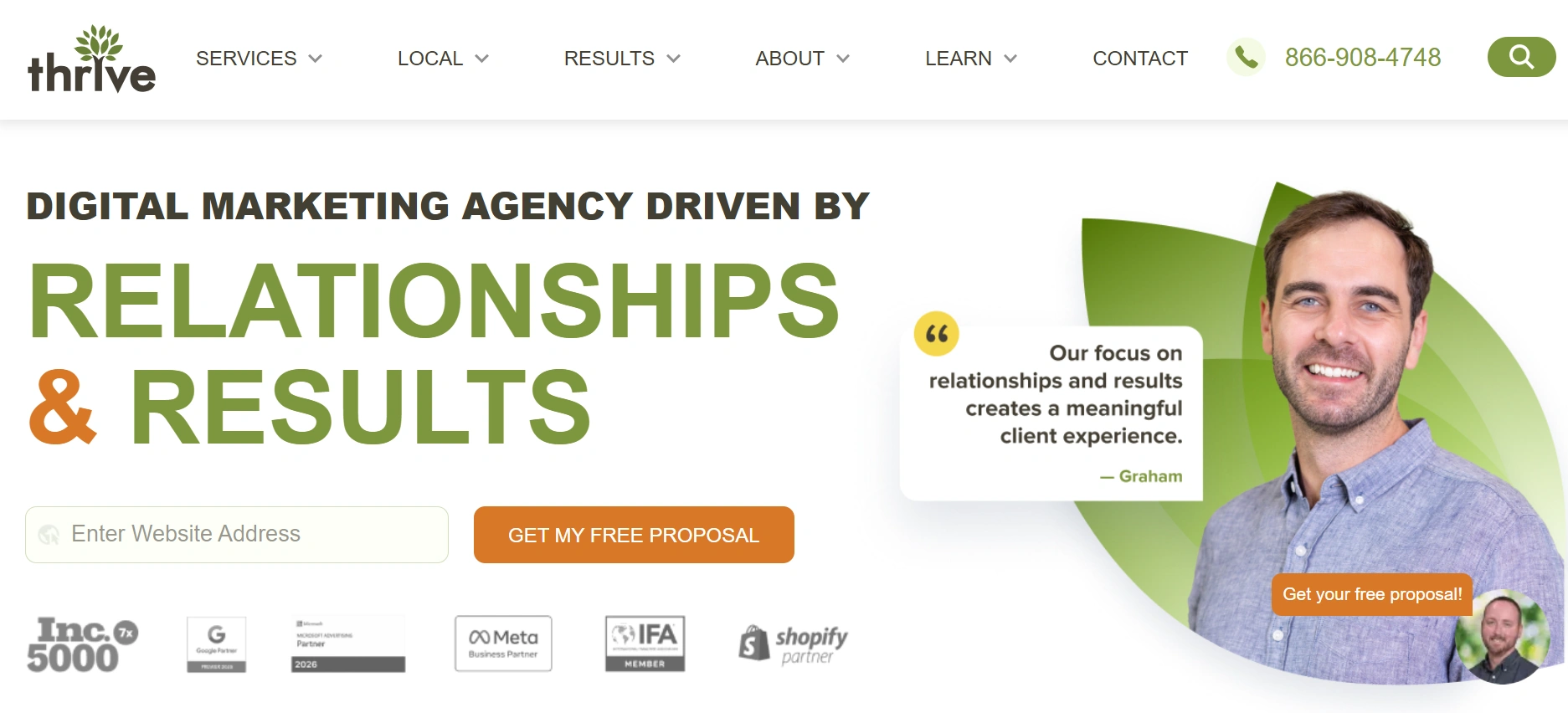 Thrive Internet Marketing Agency – web design + SEO blend