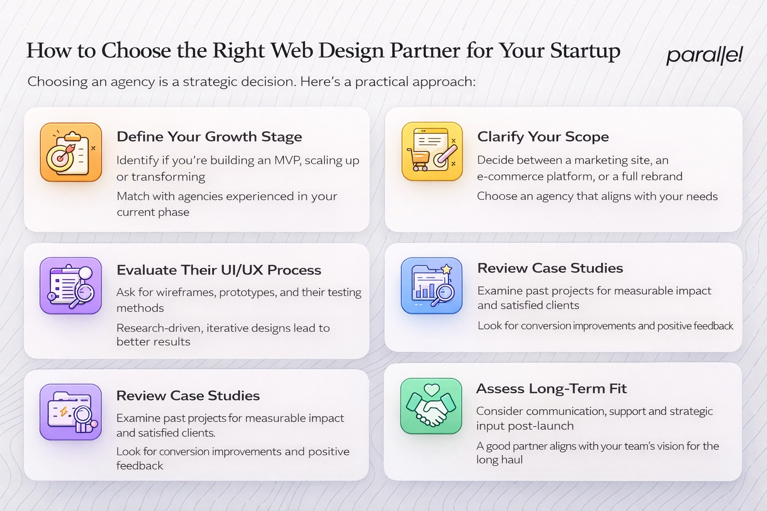 How to choose the right web design partner for your startup