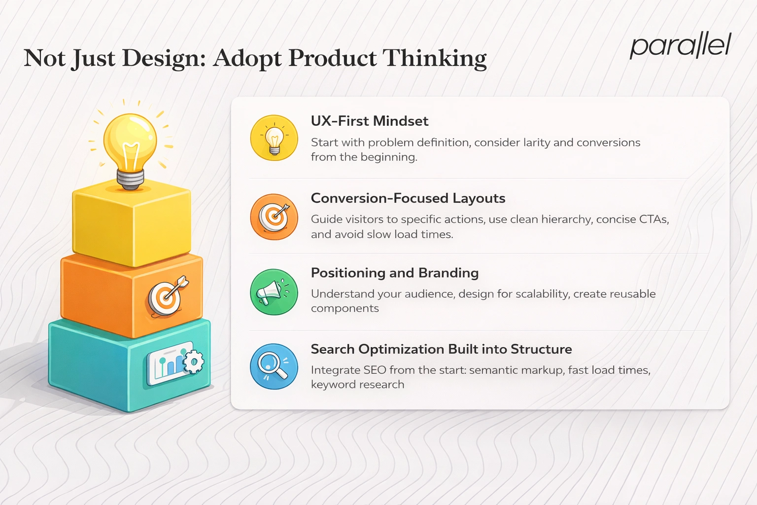 Not just design: adopt product thinking