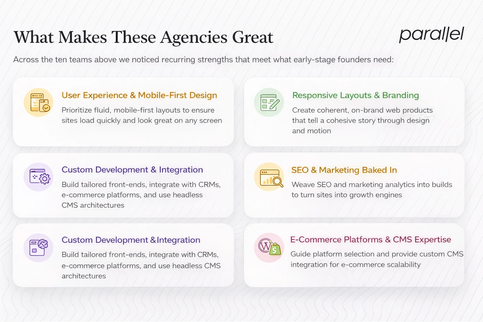 What makes these agencies great
