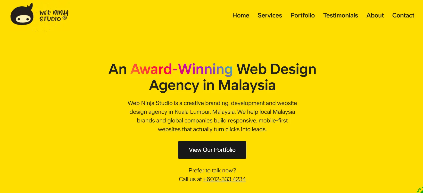 Web Ninja Studio – web design company Malaysia & responsive e‑commerce design