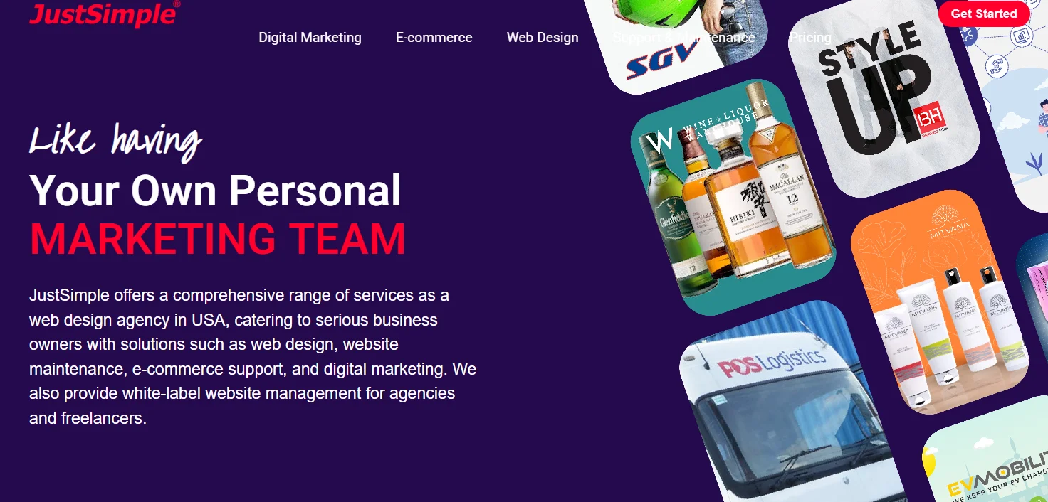 JustSimple – conversion‑focused web + marketing