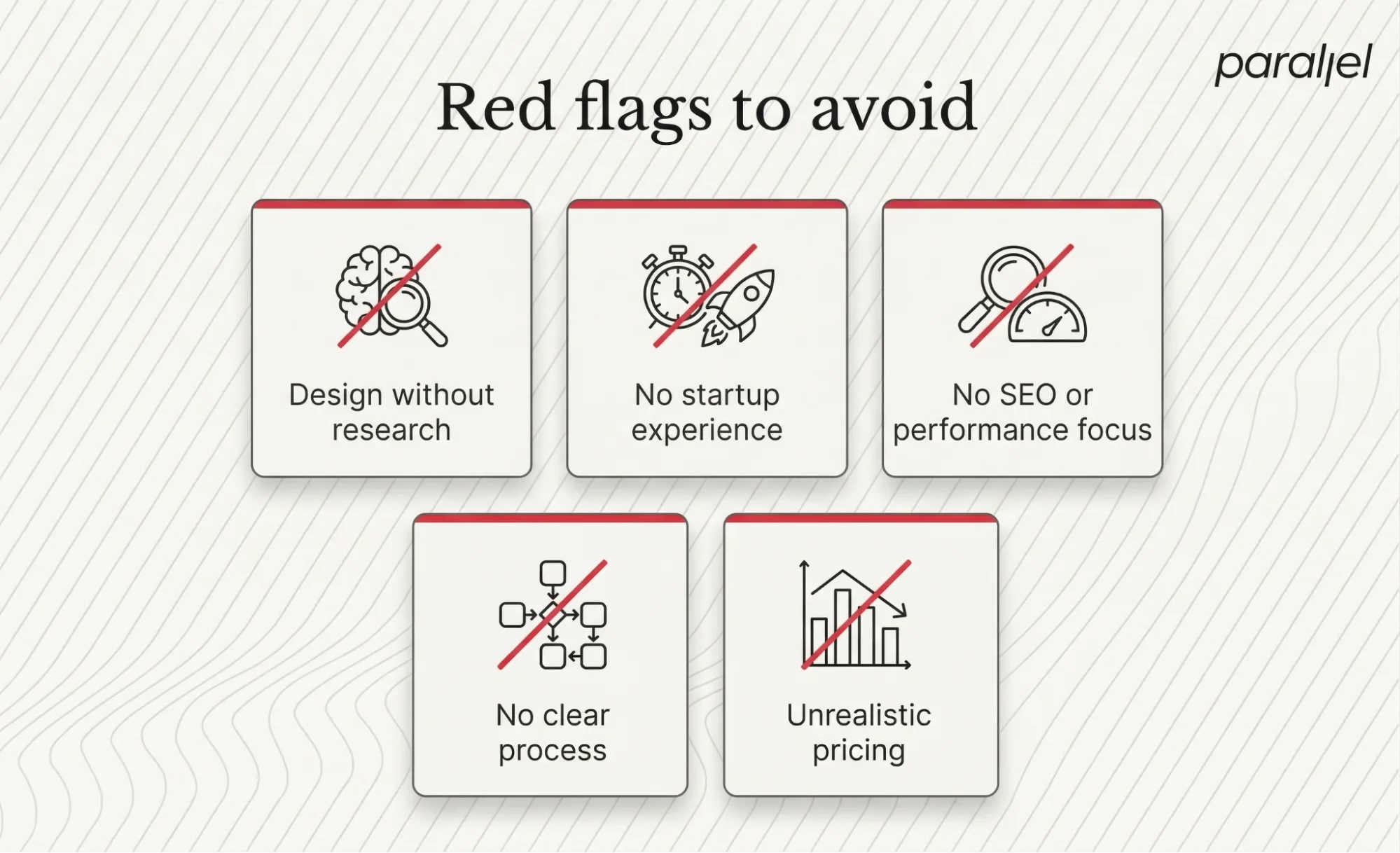 Red flags to avoid