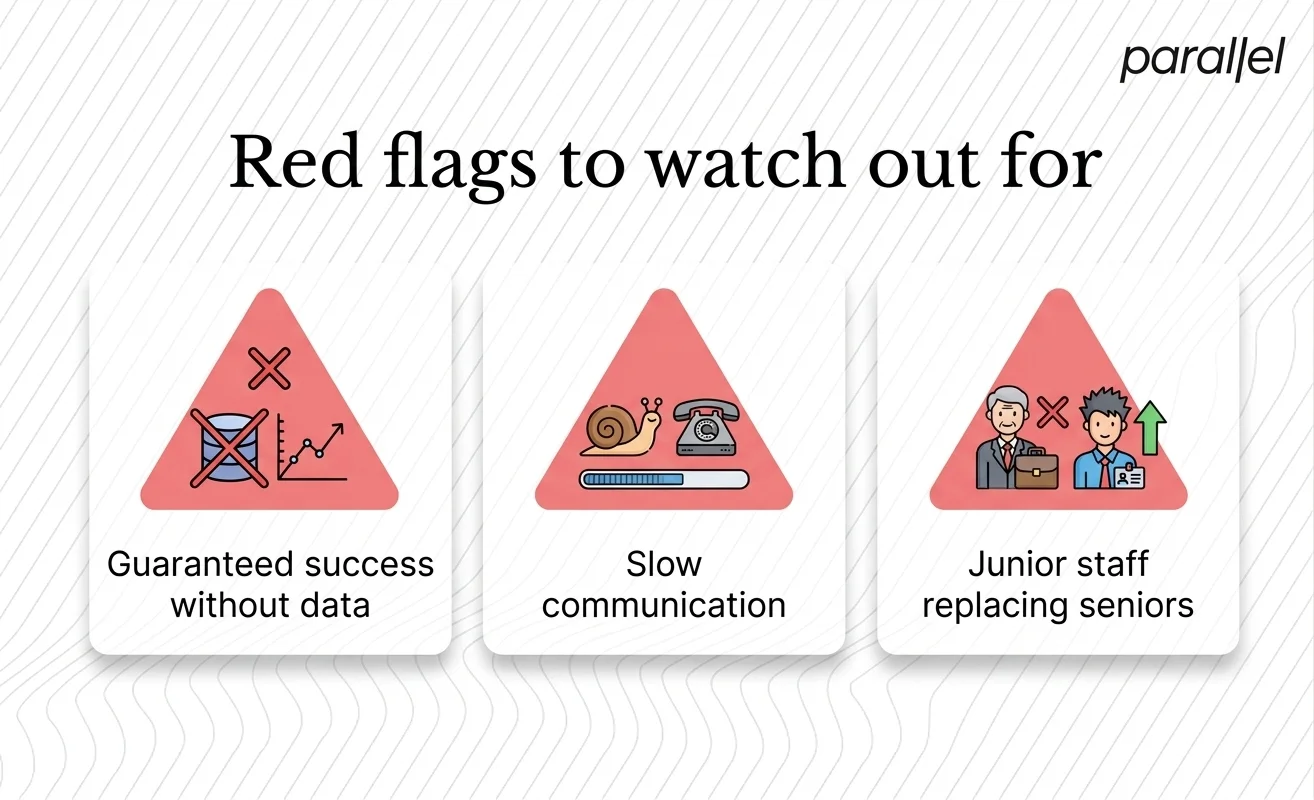 Red flags to watch out for