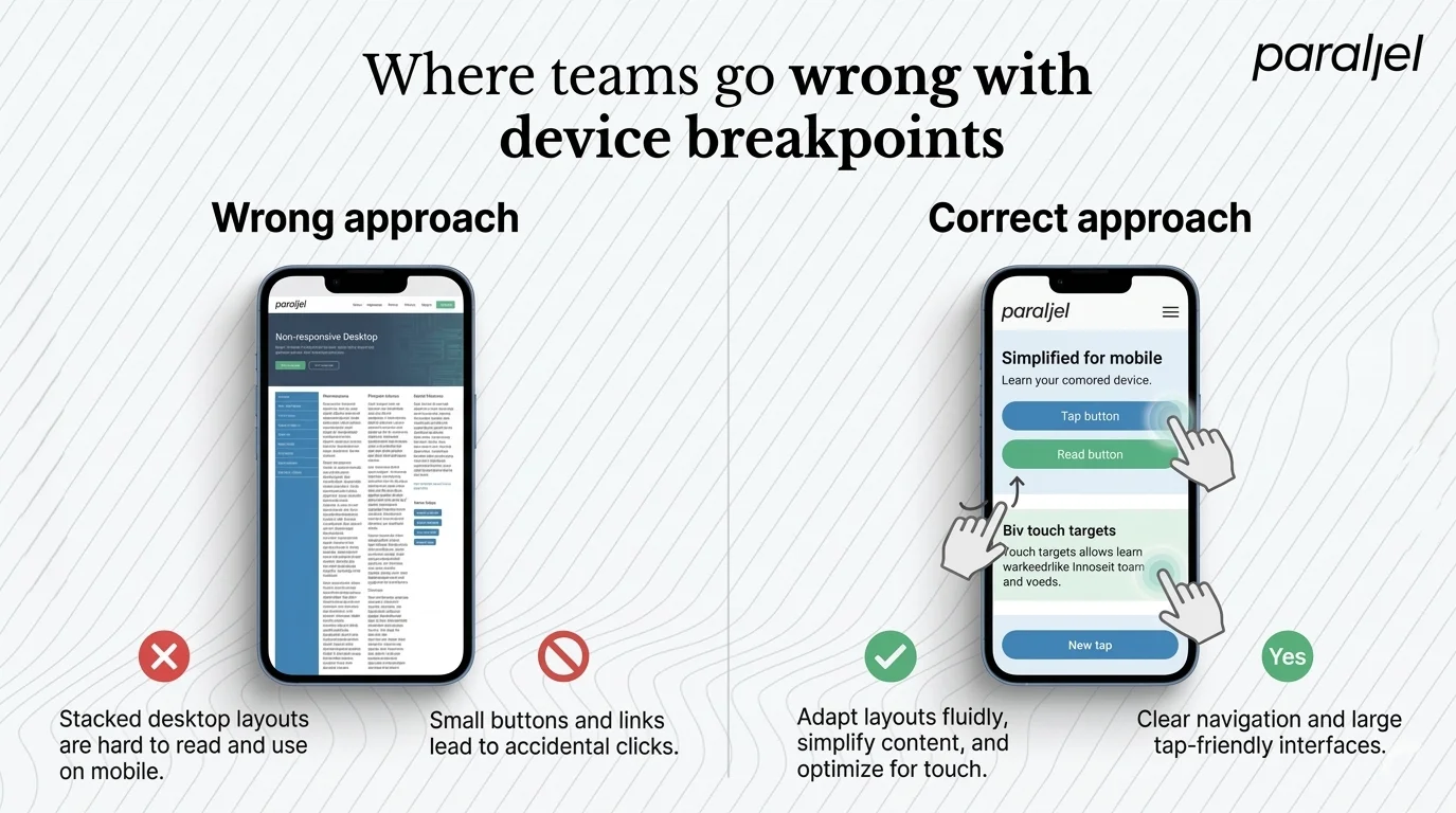 Where teams go wrong with device breakpoints