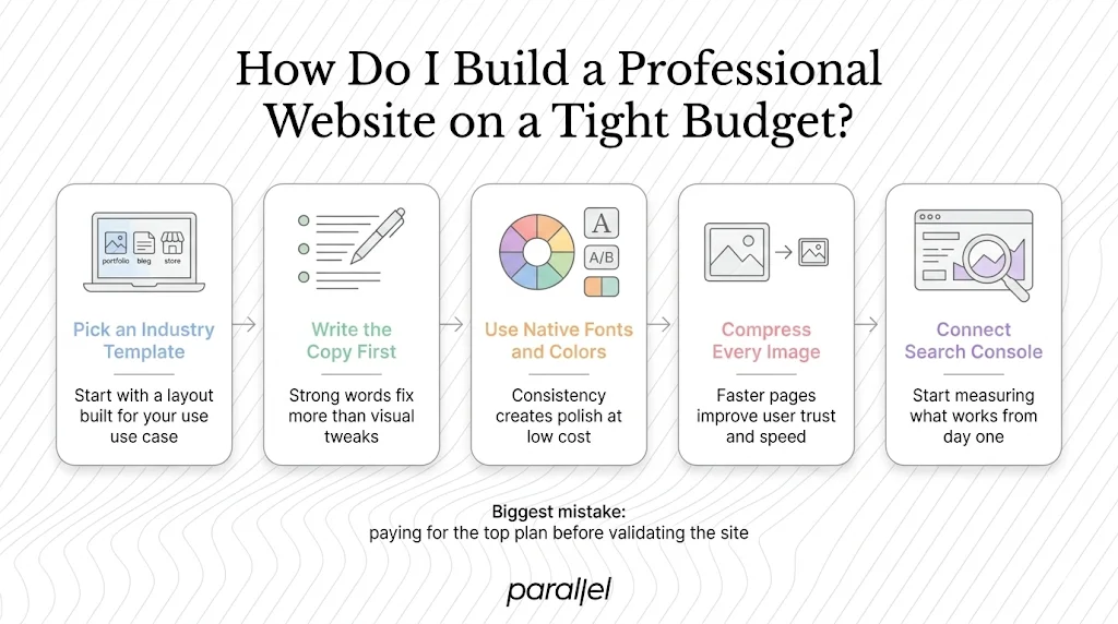 How Do I Build a Professional Website on a Tight Budget?