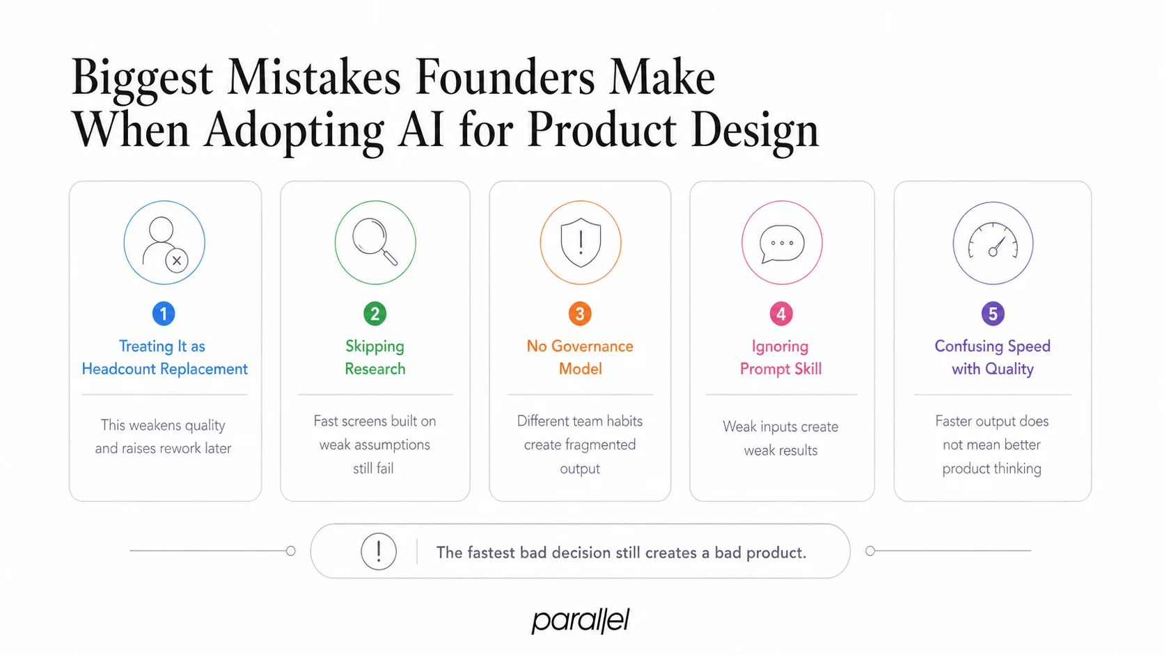 Biggest Mistakes Founders Make When Adopting AI for Product Design