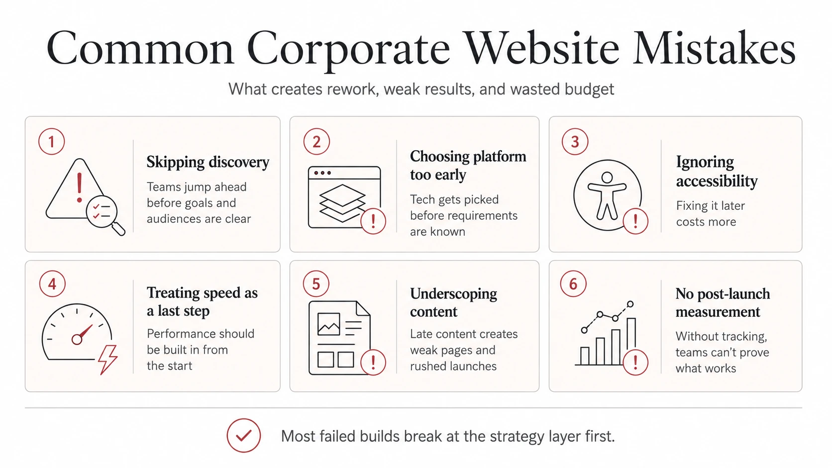 Common Mistakes in Corporate Website Development
