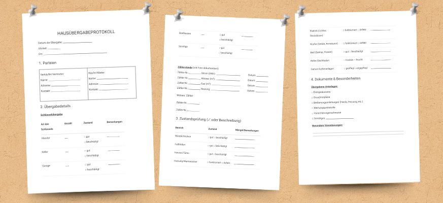 Download Muster Hausübergabeprotokoll kostenlos