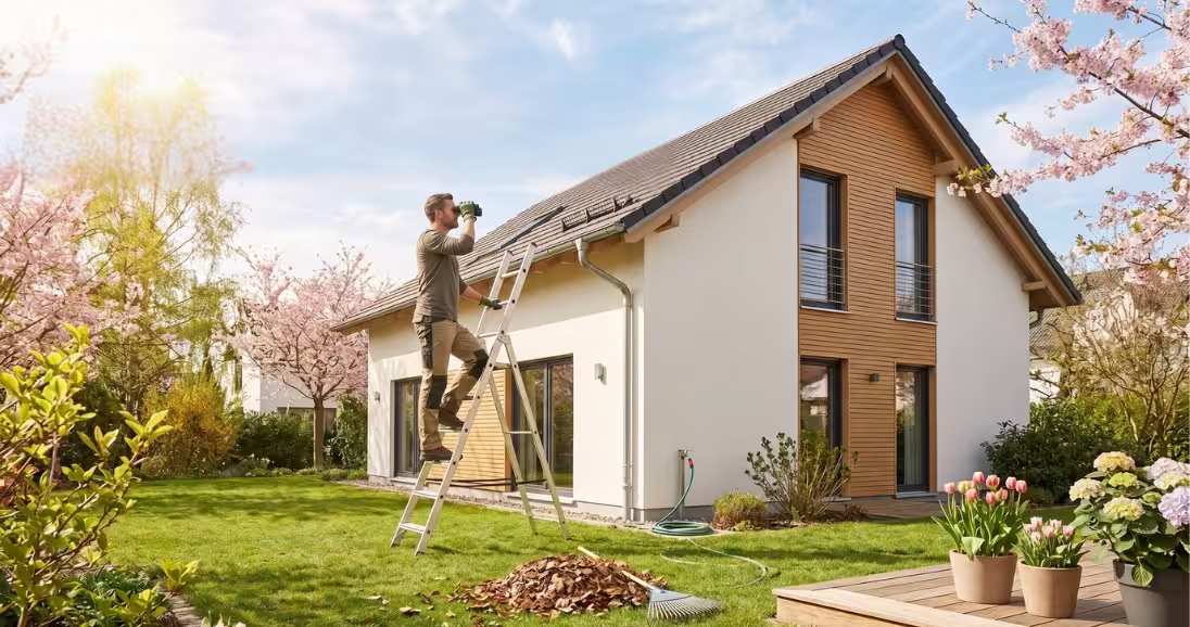 Hauspflege im Frühjahr