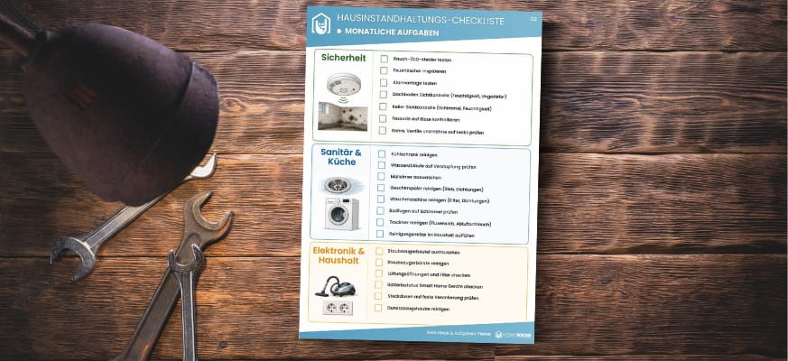 Hausinstandhaltung Checkliste - Checkliste zum Herunterladen