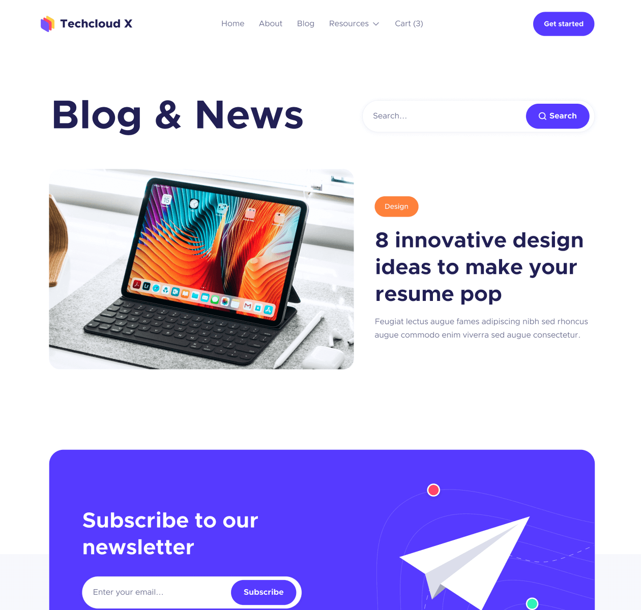 Blog V3 - Techcloud X Webflow Template