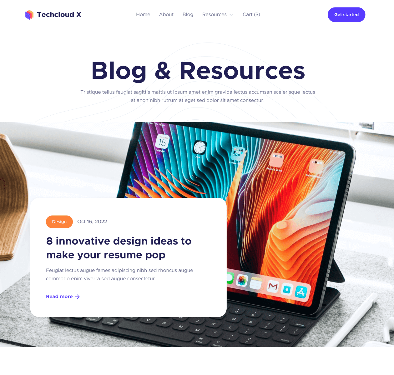 Blog V2 - Techcloud X Webflow Template