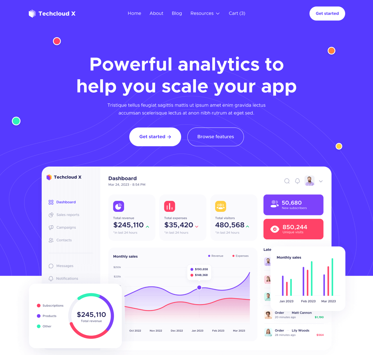 Home V1 - Techcloud X Webflow Template