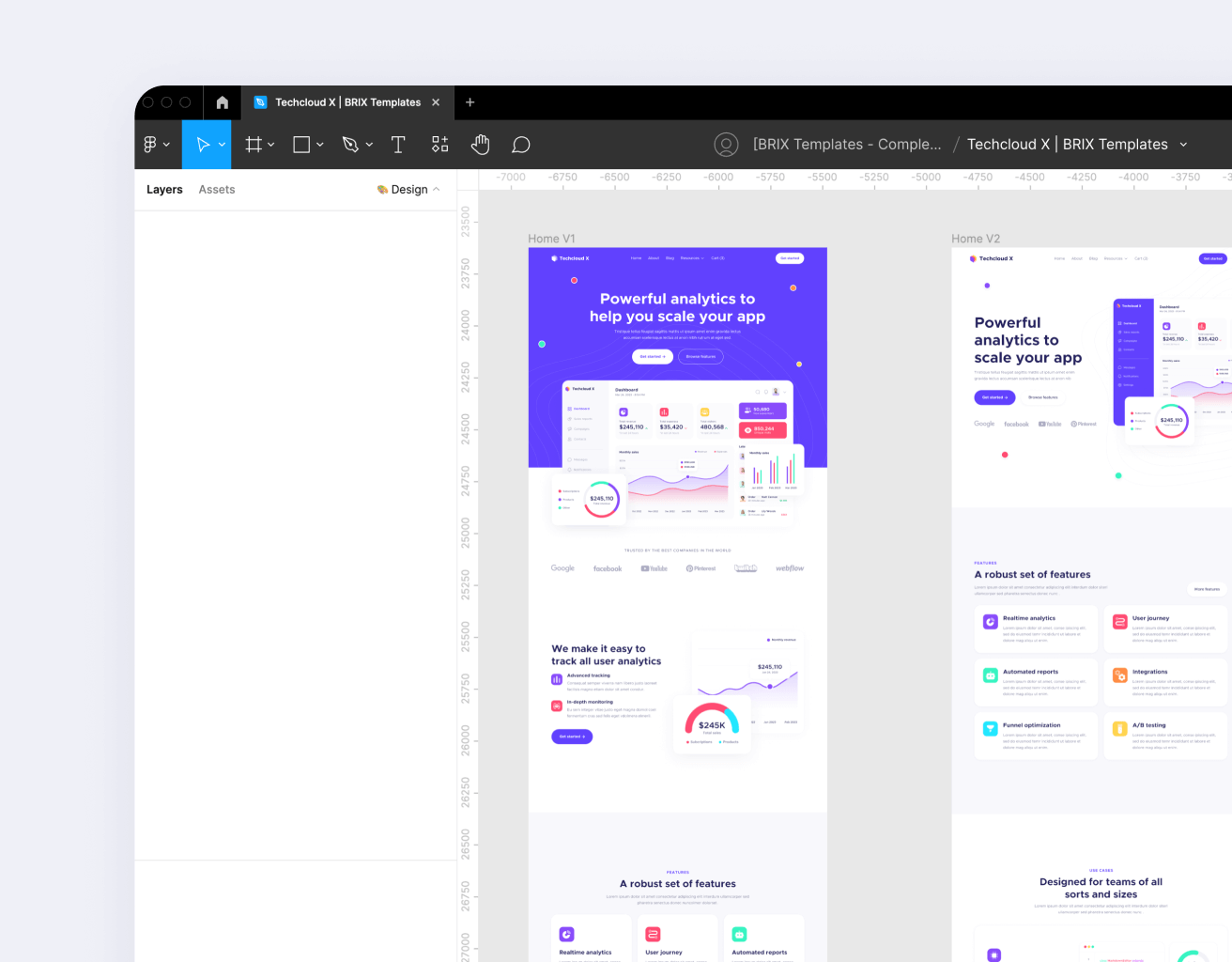 Figma File Included - Techcloud X Webflow Template