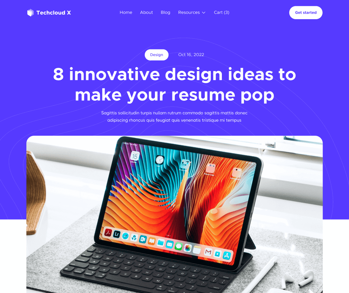 Blog Post - Techcloud X Webflow Template