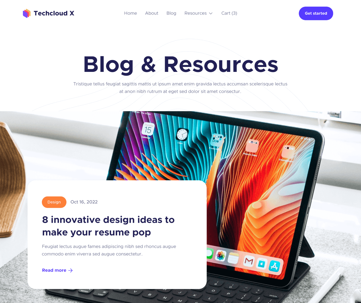 Blog V2 - Techcloud X Webflow Template