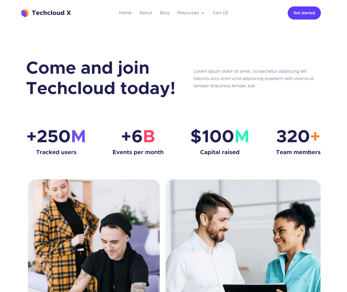 Careers - Techcloud X Webflow Template
