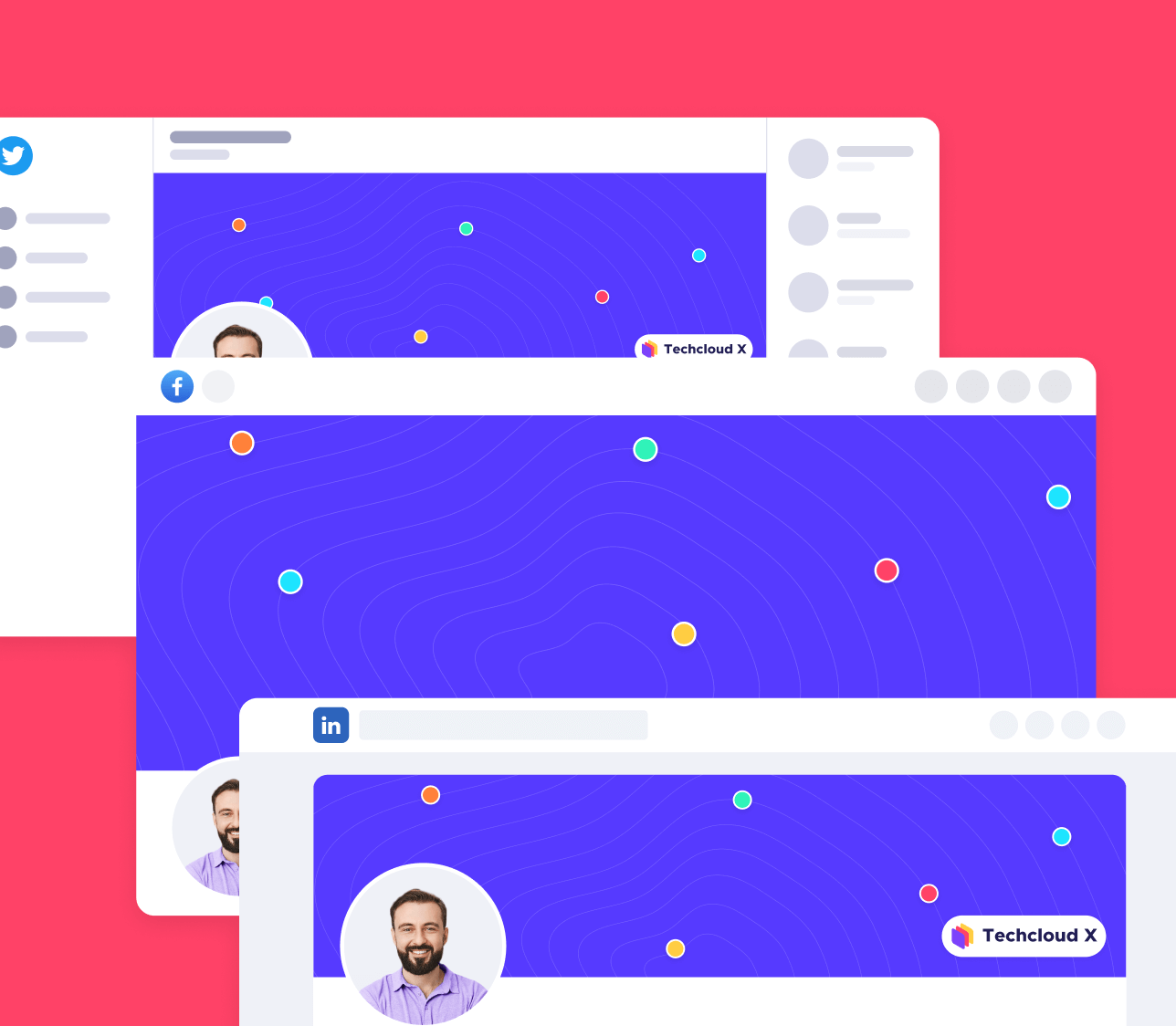 Social Media Assets - Techcloud X Webflow Template