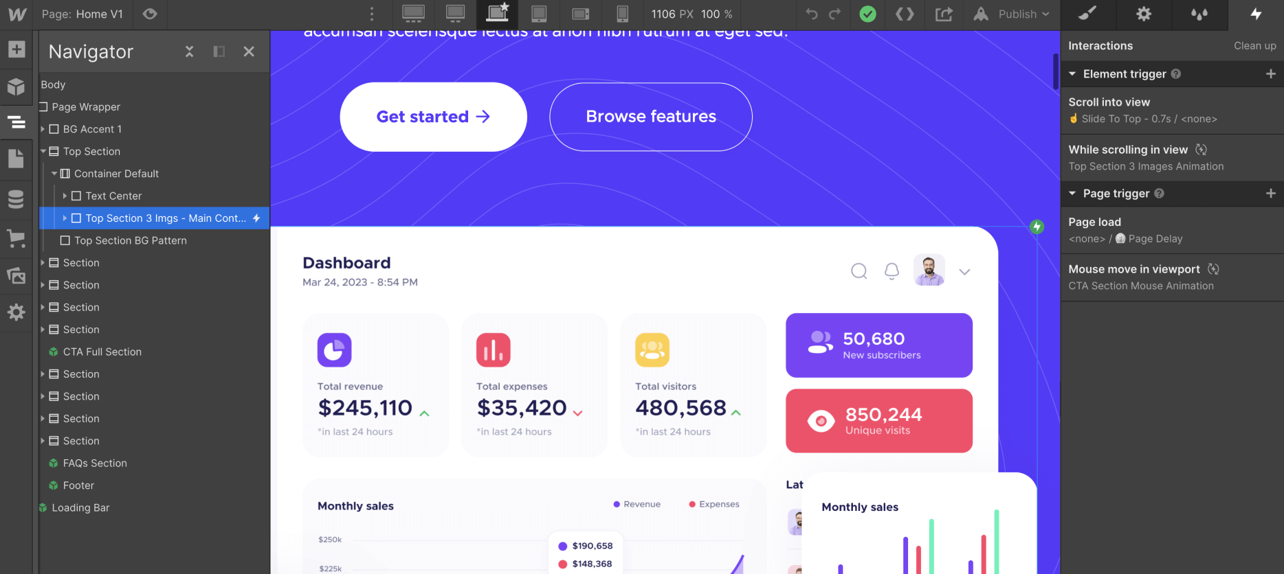 Animations - Techcloud X Webflow Template