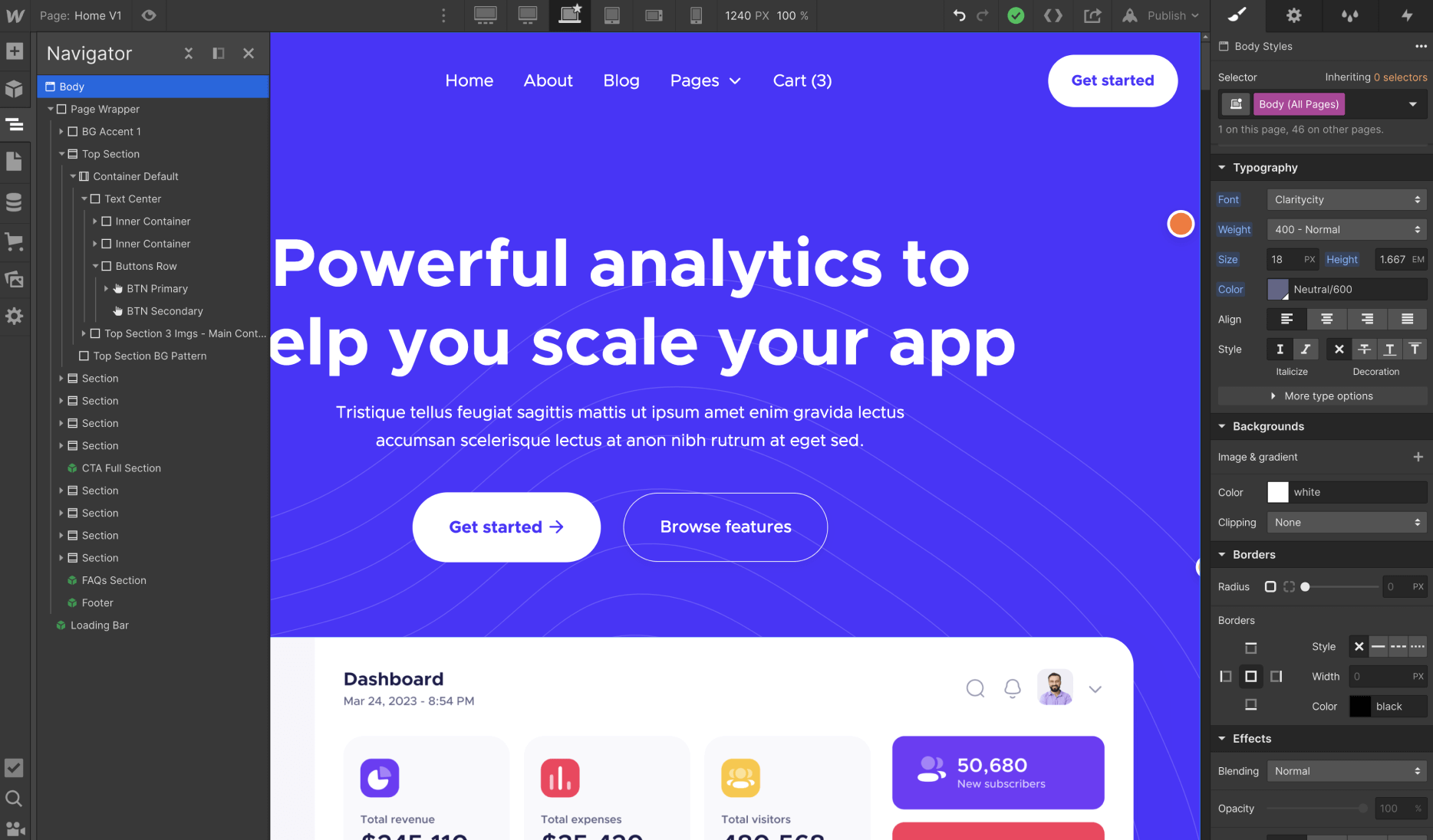 Typography - Techcloud X Webflow Template