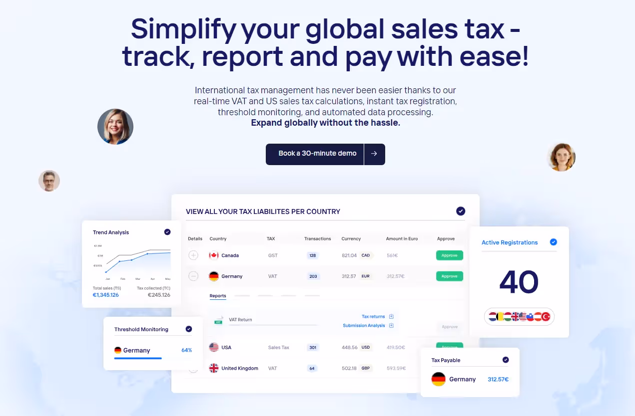 Taxually homepage
