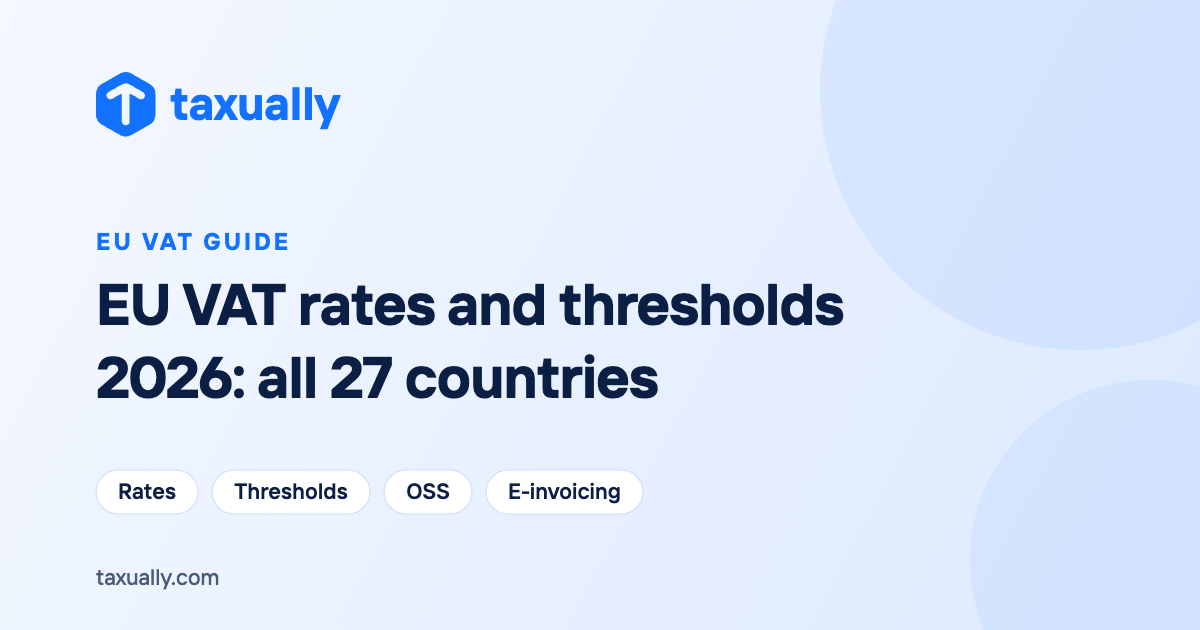 EU VAT rates and thresholds 2026