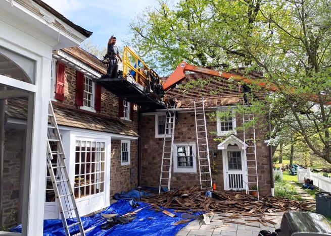 new cedar roof replacement newton pa 32