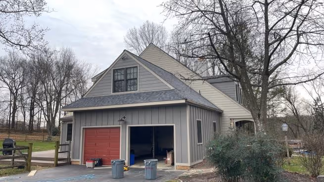 finished vinyl siding installation