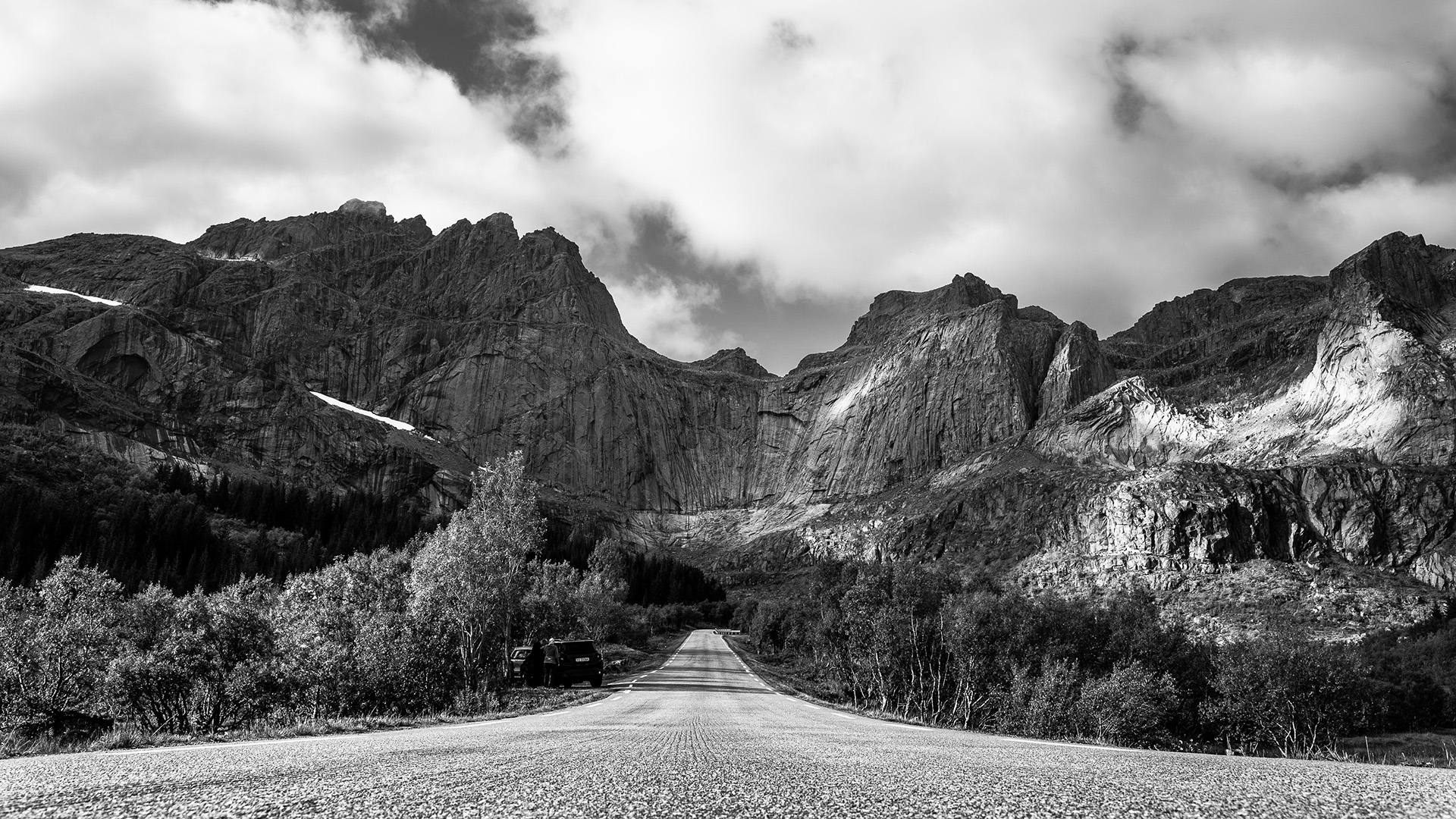 Stjerntind summit above Nusfjord, Lofoten